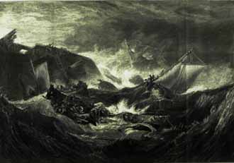 general picture of ship in distress